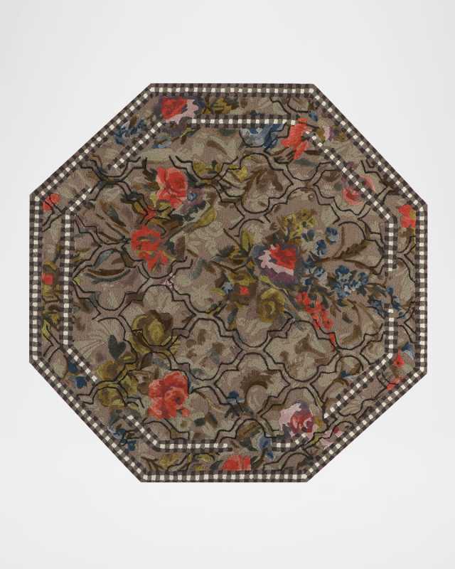 Field Study Floral Rug, 6' Octagon